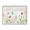 Stupell Industries Welcome Sign Spring Wildflower Meadow Rustic Pattern Framed Wall Art
